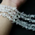 Fragmentos de cuarzo transparente naturales para pulseras hechas a mano de DIY - Virutas De Cristal Blanco Natural