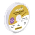 0.5mm white nylon coated 304 stainless steel jewelry wire spool for DIY beading - 0.3mm 50m / White