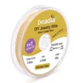0.5mm light gold nylon coated 304 stainless steel DIY jewelry wire 40m roll spool - 0.3mm 50m / Light gold