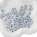 Perline di vetro sfaccettate a forma di orsetto lavanda per gioielli fai-da-te - 10 Pezzi/Confezione (8x10mm) / Azzurro