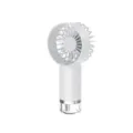 Ventilador de mano con nebulizador en blanco para enfriamiento y hidratación personal - Blanco