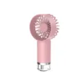 Ventilador nebulizador de mano rosa portátil para oficina y exteriores - Rosa