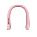 Ventilateur de cou sans pales rose avec chargement USB et conception portable en silicone - Rose