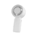 Tragbarer weißer Handventilator USB wiederaufladbar für unterwegs - 71*46.5*144 / Weiß