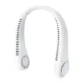 Tragbarer weißer blattloser Halsventilator mit USB-Aufladung für die Sommerkühlung - 1200mAh / Weiß
