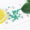 Emerald green 4mm bicone crystal beads for DIY handmade jewelry crafts - Peacock Green
