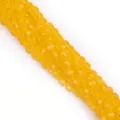 6mm facettierte leuchtend gelbe Glaskristallperlen für DIY-Schmuckherstellung und Ketten - 6mm (100 Stk./Packung) / Zitronengelb