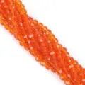 Hochwertige facettierte 6mm Glaskristallperlen in Orange für DIY-Schmuckherstellung - 6mm (100 Stk./Packung) / Hellorange-Rot
