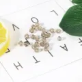 4mm champagne faceted bicone crystal beads for DIY jewelry making and bracelet spacers - Gray