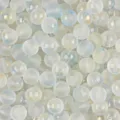 Translucent dual-tone frosted jelly glass beads with gold powder for DIY jewelry making - Round Bead Style (BBD227) / 8mm (50pcs/Pack) / Gradient Blue Yellow