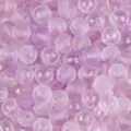 Premium purple frosted jelly glass beads with gold powder for DIY jewelry making crafts - Round Bead Style (BBD227) / 8mm (50pcs/Pack) / Violet