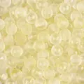 Matte yellow frosted jelly glass beads with internal gold powder for DIY jewelry crafts - Round Bead Style (BBD227) / 8mm (50pcs/Pack) / Yellow
