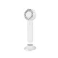 Tragbarer weißer Turbinen-Handventilator mit USB-Aufladung und abnehmbarem Standfuß - 152*54*42 / Weiß