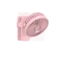 Tragbarer rosa USB-Clip-Ventilator für Schreibtisch oder Wandmontage - 800mAh Wiederaufladbares Modell / Rosa