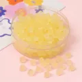 Perles en verre dépoli jaune de qualité supérieure pour colliers et bracelets DIY - 5x5mm (11g/environ 50 pièces) / Jaune Crème