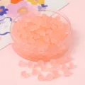 Perles cubes en verre dépoli rose pour la fabrication de colliers et bracelets DIY - 5x5mm (11g/environ 50 pièces) / Rouge Orangé