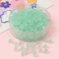 Perles cubes en verre dépoli vert menthe pour bijoux DIY en récipient transparent - 5x5mm (Environ 50 Pièces/Paquet) / Vert clair