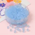 Perles carrées en verre dépoli bleu clair pour la fabrication de bijoux et bracelets DIY - 5x5mm (Environ 50 Pièces/Paquet) / Bleu ciel