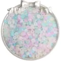 Multicolor 3x6mm glass abacus beads in pastel tones for DIY jewelry and crafts - 3x6mm (Approx. 50pcs) / Macarons