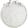 3x6mm translucent white glass abacus spacer beads for DIY bracelet and jewelry making - 3x6mm (Approx. 50pcs) / White Jade
