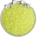 3x6mm fluorescent yellow glass abacus beads for DIY handmade jewelry and accessory making - 3x6mm (Approx. 50pcs) / Pearl Yellow