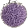 Lavender purple 3x6mm glass abacus seed beads for DIY handmade jewelry crafting - 3x6mm (Approx. 50pcs) / Balsam Purple