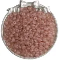 3x6mm translucent pink glass abacus beads for DIY jewelry making - 3x6mm (Approx. 50pcs) / Ochre