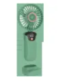 Portable green handheld USB fan SL618 featuring digital power display and matching base - 193*90*45mm / Green