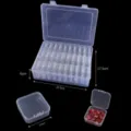 Clear plastic multi-layer removable storage box organizer for jewelry, earrings, toys. - Style #07 / 1 Set / Pack