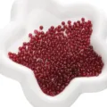 Perles de rocaille en verre rouge de 4 mm pour la création de bijoux artisanaux DIY - Rouge Foncé