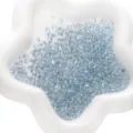 Perles de rocaille bleues 4mm avec centre argenté pour la création de bijoux faits main - Bleu ciel