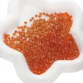 Perles de rocaille orange 4mm avec centre argenté pour création de bijoux DIY - Orange & Jaune