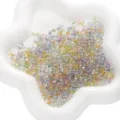 Perles de rocaille colorées en verre argenté de 4 mm pour la fabrication de bijoux DIY - Macarons
