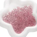 Perles de rocaille en verre rose 4mm avec doublure argentée pour la création de bijoux DIY - Rose foncé