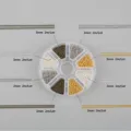 Σετ μεταλλικής αλυσίδας DIY 2mm και 3mm σε κουτί 8 θέσεων για κατασκευή κοσμημάτων - No.2 Αλυσίδες (Περίπου 16m) / Κουτί 8 Θέσεων