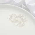 Premium 14K gold-filled gold spacer beads for handmade DIY jewelry making accessories - Triangle Center Hole Style / 10 Pieces Pack / Thick Silver