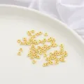 14K gold-filled triangular spacer beads for DIY handmade jewelry making - 3.5mm Center Hole Triangle / 10 Pieces Pack / 14K Gold