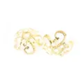 Two golden filigree flower bead caps for DIY jewelry making and handmade accessory material - 10*4mm Bead Cap Style / 100 Pieces / Gold