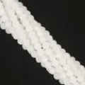 Hochwertige 6mm weiße facettierte Glaskristallperlen für DIY Schmuckherstellung Zubehör - 6mm (100 Stk./Packung) / Opalweiß