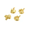 Exquisite sand gold lucky bag pendant with engraved Fu character for DIY jewelry design - Blessing Bag / 12x15mm (1 Piece/Pack) / Gold