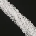 6mm transparente facettierte Glaskristallperlen für DIY-Halsketten und Armbänder - 6mm (100 Stk./Packung) / Klarweiß