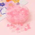 Perles carrées en verre dépoli rose pour la fabrication de bijoux DIY et bracelets - 5x5mm (11g/environ 50 pièces) / Rose Mélangé