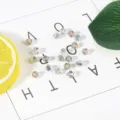 4mm faceted AB bicone crystal beads for DIY handmade bracelet jewelry making - Plated Rose Red Green