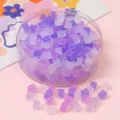 Perles cubiques en verre dépoli violet pour la création de bijoux DIY personnalisés - 5x5mm (11g/environ 50 pièces) / Mélange Violet