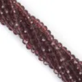 6mm facettierte Glaskristallperlen in Dunkelviolett für DIY-Schmuckherstellungsprojekte - 6mm (100 Stk./Packung) / Mittellila
