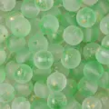 Frosted light green jelly glass beads with gold foil inclusions for DIY jewelry making - Round Bead Style (BBD227) / 10mm (30 Pieces/Pack) / Gradient Green