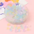 Perles en verre givré pastel en forme de sucre pour bijoux DIY dans un récipient. - 5x5mm (11g/environ 50 pièces) / Couleurs Mélangées Macaron