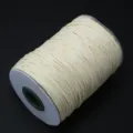 Cremefarbene koreanische Wachsschnur auf Spule für DIY-Schmuck und Handarbeitsprojekte - Beige / 2 mm Durchmesser - 5 m/Packung