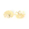 Intricate golden filigree flower bead caps for DIY jewelry making earrings and bracelets - 3x14mm Bead Cap Style / 200 Pieces / Gold