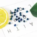 4mm iridescent blue bicone crystal beads for DIY jewelry making and handmade crafts - Plated Blue